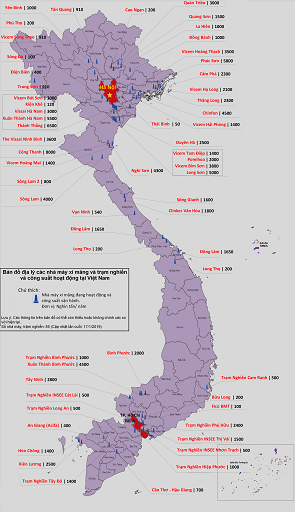 Picture for news item Bản đồ địa lý các Nhà máy xi măng và Trạm nghiền clinker hoạt động tại Việt Nam